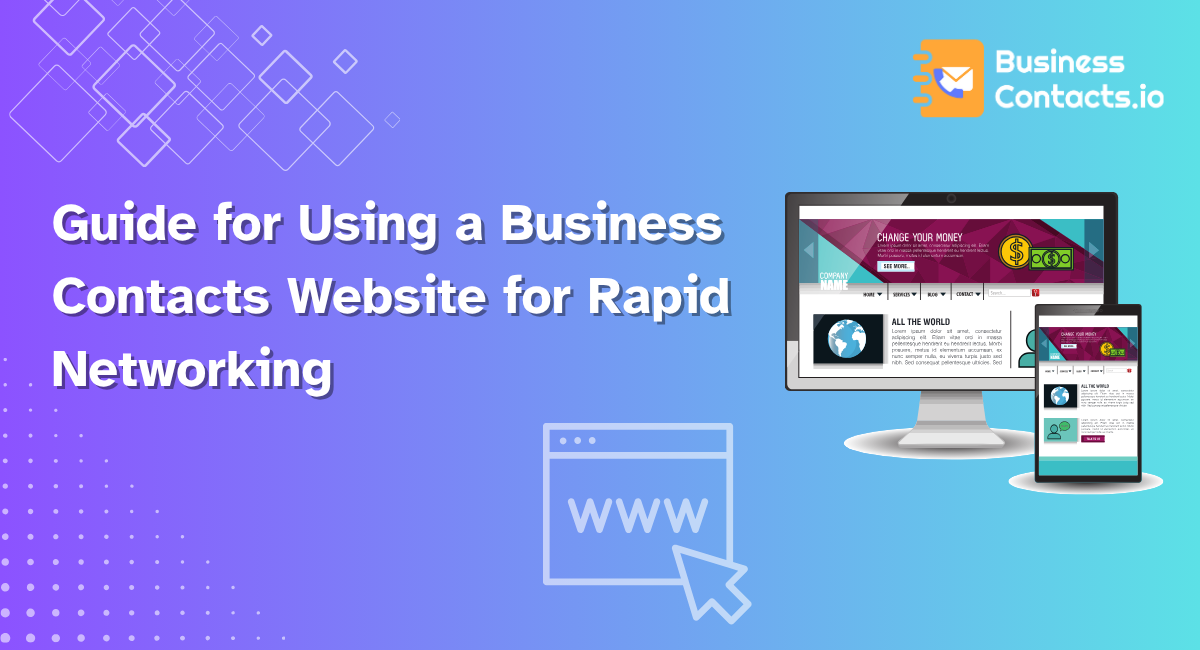 Business Contacts Website